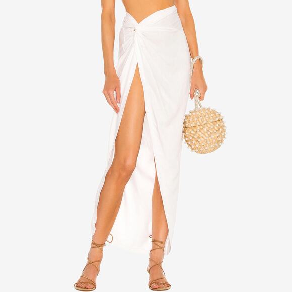 OW Intimates x Revolve Iris Skirt Extra Small White Coastal Beachy Resort Summer - Picture 1 of 2